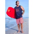 thumbnail image 6 of KingSize Men's Big & Tall 8" Printed Cargo Swim Trunks, 6 of 6
