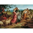 thumbnail image 3 of Joseph von Führich 14x11 Black Modern Framed Museum Art Print Titled - Jacob Meets Rachel with Her Father's Herds (1836), 3 of 5