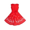 thumbnail image 5 of Girls Dress Reindeer Red Cape Cloak Christmas New Year 8 Years, 5 of 8