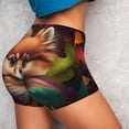 thumbnail image 4 of Balery Colorful Leaf Chihuahua Pantalones cortos de entrenamiento estampados para mujer, sin costuras, ajustados, para gimnasio, yoga, correr, deportes, ejercicio activo, fitness.-XX-Large, 4 of 8
