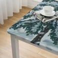 thumbnail image 5 of HAOXIT Christmas Decorative Table Cloth Polyester Table For Kitchen Dining Room Party 52*52, 5 of 8