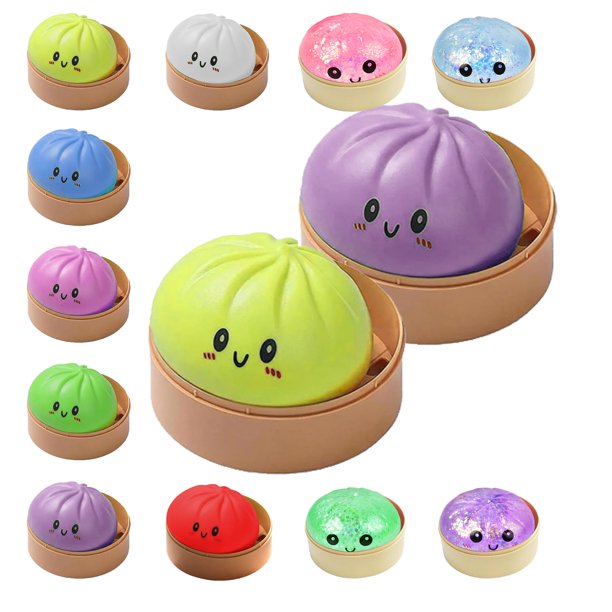 QPGJPD Pelotas antiestrés squishy de dumplings, juguete fidget
