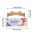 thumbnail image 3 of Neck Lifting Tape 5 Pack Invisible Firming Strips with Beeswax Waterproof Skin Friendly for Neck Wrinkles Sagging Jowls Jawline - Anti Aging Neck Patch for Women Men Home Daily Use Travel, 3 of 9
