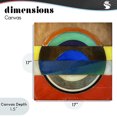 thumbnail image 4 of Stupell Industries Modern Bisected Circle Structure Canvas Art, 17 x 17, by Matthew Finger, 4 of 8