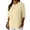 Beige-womens tops, variant on Womens Half Sleeve Henley Shirt Button Down Crewneck Linen Shirts Summer Beach Vacation Tops
