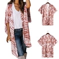 thumbnail image 1 of Nouveaux Hauts d'Été pour Femmes 2023 Mode Grande Taille Col Rond Manches Longues Imprimé Blouses Décontractées pour Sorties Chemise à Manches Longues pour Femmes, 1 of 9