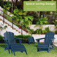 thumbnail image 4 of SONGMY Adirondack-Ottoman | Folding | HDPE Plastic | Outdoor Footrest | All Weather | Foot Rest | Foot Stool | Blue | for Adirondack Chair | for Patio Backyard Pool, 4 of 7