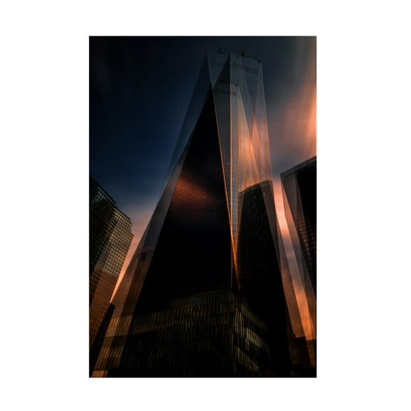 Canvas Wall Art - Massimo Della Latta 'Grattacieli 4' Wall Art for Living Room, Bedroom, or Office D?cor by Trademark Fine Art - 12 x 19 Inches