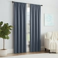 thumbnail image 6 of Eclipse Solid Thermapanel Room Darkening Rod Pocket 54" x 84" Curtain panel in Blue, 6 of 7