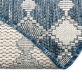thumbnail image 6 of Unique Loom Outdoor Trellis Collection Area Rug - Traliccio (3' 1" Round Blue/Ivory), 6 of 6