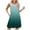Green, variant on Summer Plus Size Dresses for Womens 2025 Fashion Gradient Print Loose Sleeveless Round Neck Front Pleated Dress