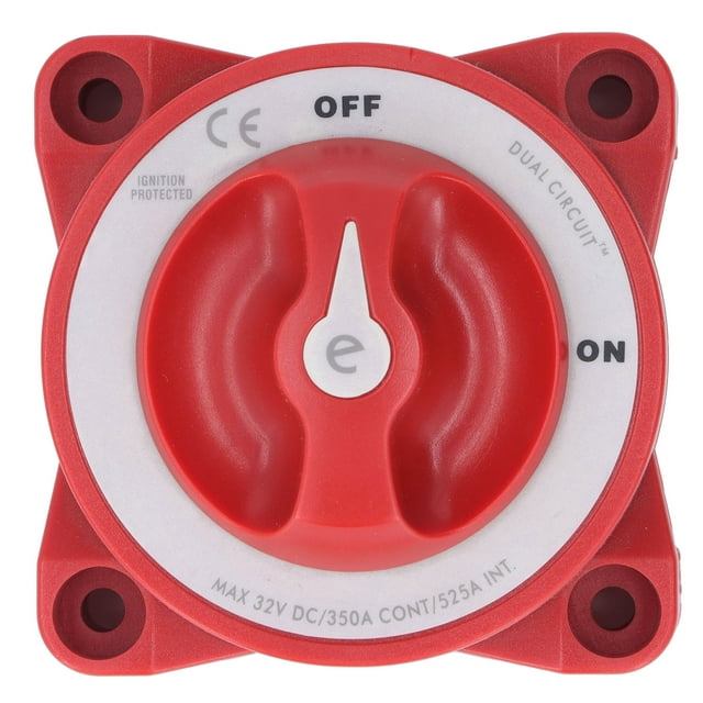 Battery Disconnect Switch, 4 Studs Universal Great Conductivity Battery Power Knob Switch For Yacht RV Car Boat
