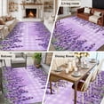 thumbnail image 5 of Purple Lavender Area Rugs 8'x10', Washable Small Throw Rugs for Living Room Patio, Spring Watercolor Wildflowers Plant Plaid Indoor Outdoor Rug Non-Slip Low Pile Carpet Runner Reversible Floor Mats, 5 of 8