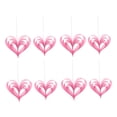 thumbnail image 1 of 8 guirnaldas de papel en forma de corazón para compromiso, propuesta, adornos de corazón 3D para el Día de Valentín, Día de Madre y fiesta. rosa, 1 of 8