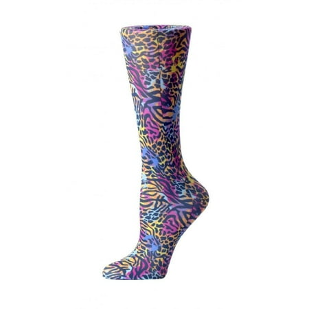 

Cutieful Compression Socks Prints Wide Calf Color: Neon Animal Mix Size: OS Wide Calf