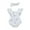 White, variant on Musuos Baby Girl Summer Romper with Hairband, 6 12 18 24M Flower Print Round Collar Fly Sleeve Bodysuit+ Headband