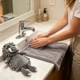 thumbnail image 4 of Wild Animals Chenille Hanging Towel,Ultra Soft Absorbent Fast-Drying Fuzzy Hand Towel,Machine Washable,Cute Fuzzy for Bathroom,Kitchen,Home Decor, 4 of 6