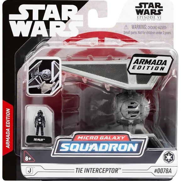 STAR WARS TIE Interceptor Starfighter Micro Galaxy Squadron Armada Edition #0078A