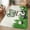 Green, variant on Small Door Mat Indoor Outdoor 15.7"x23.6", Boho Brown Leather Texture Absorbent Non Slip Entry Rug, Modern Black Striped Low Profile Welcome Mat for Front/Side Door Apartment Entrance Bathroom