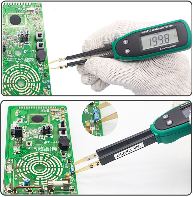 MS8910 High Quality Smart SMD Resistance Multimeter Auto Ranging Digital SMD Tester Continuity Checking Function Auto Scan
