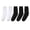 ZF-BK6, variant on JAHH 6 Pairs Sock Autumn and Winter White Student Socks Cotton Medium Tube Socks Solid Color 97% cotton 3% spandex Fashion Comfort Socks