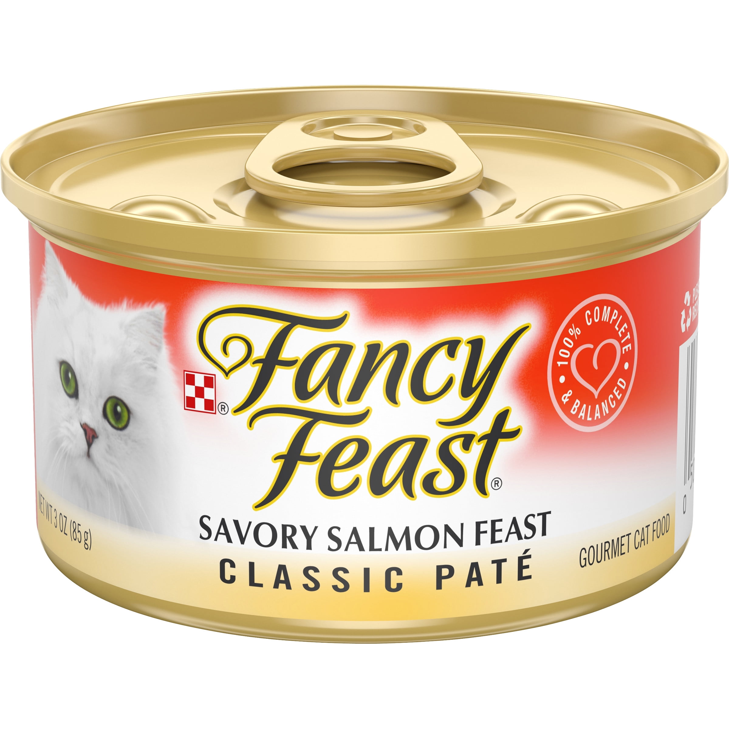 Fancy Feast Savory Salmon Pate Wet Cat Food, 3 oz Can