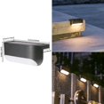 thumbnail image 3 of Solar Fence Light, Outdoor Waterproof, Decoration Around Pool, Outdoor Stairs, Steps, Fence, Railing, Yard 2pcs, 3 of 3