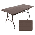 thumbnail image 1 of Mesa Plegable Top Living de Plástico Estilo Ratán, 1 of 9
