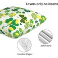 thumbnail image 4 of St. Patricks Day Throw Pillow Covers Set of 2 Soft Pillow Case Protectors with Zipper Standard Size Pillow Covers Pillowcase Square for Bed, Living Room, Outdoor (20"x20"), 4 of 6