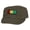 Stripe Olive, variant on Rasta Unisex Military Cadet Hat, Stripe Camo