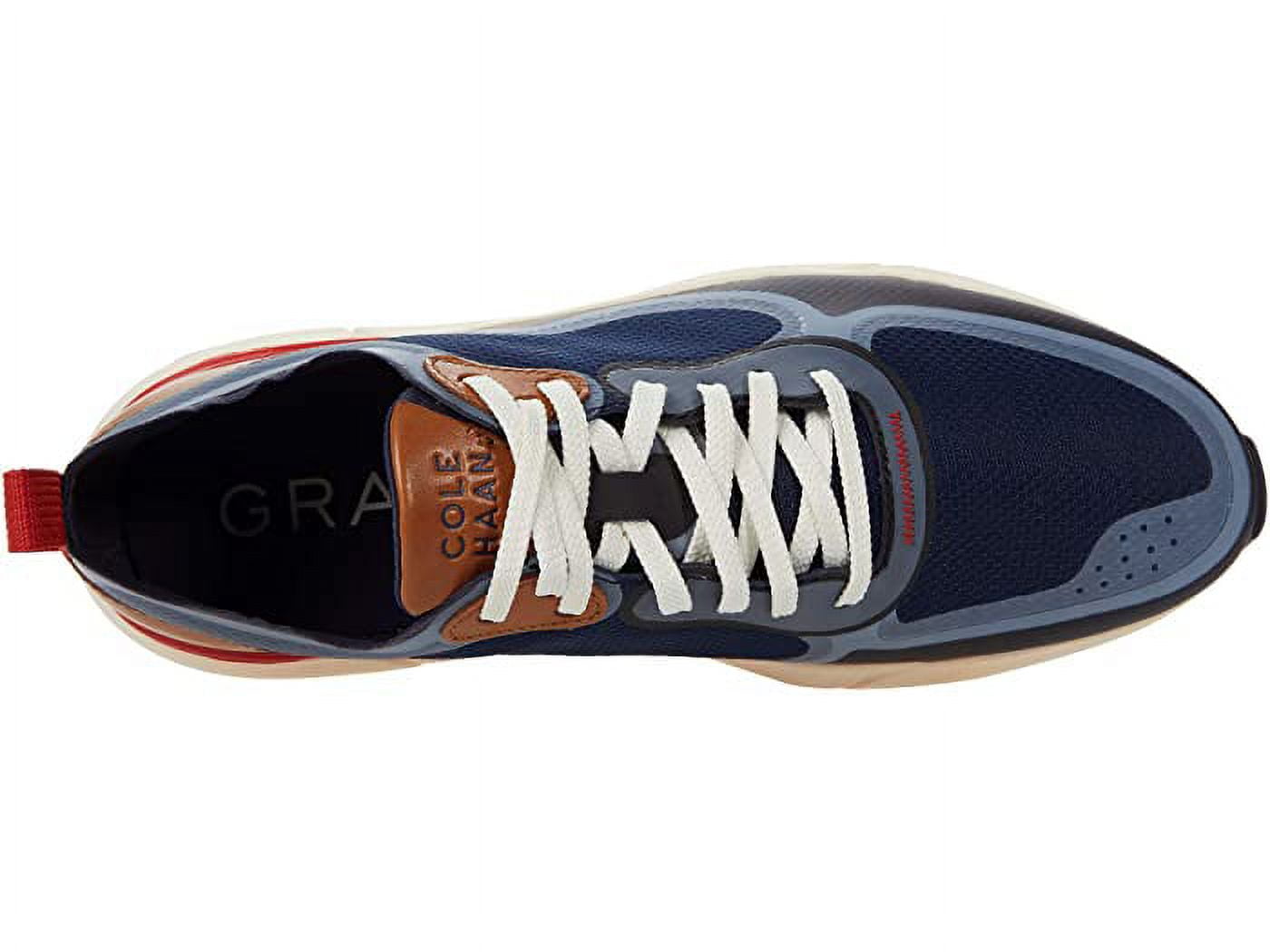 Cole Haan Grandsport Men 13 M Sneaker Trainer Shoes Ombre Blue/Optic White Suede Cole Haan Grand Crosscourt Sideserve Sneakers, Navy Blazer  main image 4