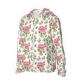 thumbnail image 2 of Fotbe Rose Flowers Men's Women's UPF 50+ Sun Protection Jacket Hooded Cooling Shirt with Pockets Hiking Outdoor Performance-3X-Large, 2 of 9