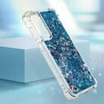 thumbnail image 6 of Slim Fit Phone Case for Samsung Galaxy S23 FE, Glitter Liquid Quicksand Effect Silicone Soft TPU Case with Camera Lens and Screen Protection Case for Galaxy S23 FE,LSWT Blue, 6 of 14