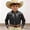 Black1, variant on Boys' Western Cowboy Embroidered Shirt - Long Sleeve Button Down Floral Print Casual Top for Kids Youth (Ages 4-13 Years)