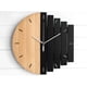 thumbnail image 3 of Reloj de pared de estilo industrial abstracto, creativo y sencillo, reloj de pared para sala de estar y dormitorio, reloj de madera, reloj de cuarzo, 3 of 5
