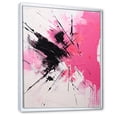 thumbnail image 2 of Designart "Abstract Fusion In Gold And Purple II" Fuschia Floater Framed Canvas Prints, 2 of 5