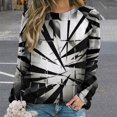 thumbnail image 2 of Geometric Lattice Mom Sweatshirt For Women Long Sleeve Pullover, 2 of 7