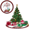 thumbnail image 4 of Christmas Tree Skirt Red Buffalo Plaid Xmas Tree Skirts Mat 47.2Inches for Indoor Outdoor Christmas Tree Holiday Party Merry Christmas Signs Tree Skirts for Holiday Decorations, 4 of 4