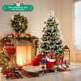 thumbnail image 4 of GRM 6FT Pre-lit Artificial Xmas Tree Hinged Xmas Tree with 350 LED Lights 1801 Branch Tips Quick Power Connector, 4 of 9