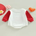 thumbnail image 4 of Tenue de Saint-Valentin pour Bébé Fille Garçon Cœur Col Rond Barboteuse Chandail à Manches Longues Justaucorps Chandail Haut, 4 of 8