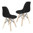 thumbnail image 1 of Set 2 Sillas Eames estructura Modernas Silla Comedor negro Big Room HJSEKT000200, 1 of 7