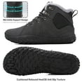 thumbnail image 4 of Ecetana Mens Wide Toe Snow Boots Lightweight Waterproof Winter Boots Fuax Fur Lined Anti-slip Cold Weather Shoes, 4 of 7