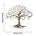 thumbnail image 3 of Metal Wall Art Decor Iron Wall Hanging Ornament Modern Wall Sculpture Waterproof Outdoor Wall Art Accent Durable Rust Proof Finish For Garden Patio Balcony Living Room Bedroom Indoor Outdoor Decor, 3 of 9