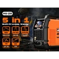 thumbnail image 3 of RUBIK MIG Welder 200A Welding Machine 5 in 1 Gas MIG/Flux Core MIG/SYN/Lift TIG/Stick Multiprocess Aluminum MIG Welder, 110/220V Dual Voltage MIG Welding Machine, 3 of 13