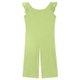thumbnail image 6 of Delliss Girls Jumpsuits Ruffle Sleeveless Strap Casual Loose Overalls One Piece Wide Leg Pants Rompers 5-15 Years, 6 of 8