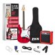 thumbnail image 1 of Guitarra eléctrica LyxPro de tamaño completo de 39 pulgadas con amplificador de 20 W, color rojo, 1 of 7