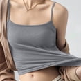 thumbnail image 1 of Sentmoon Débardeurs pour Femmes Coupe Ajustée à Bretelles Spaghetti Hauts Tendance pour Femmes 2025 Col Rond Couleur Unie Camisole Sans Manches 2025 Été Confortable Dames pour Vacances à la Plage Gris P, 1 of 6