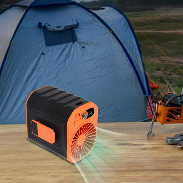 Ventilador Portátil con Clip Macarena para Cintura Naranja