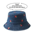 thumbnail image 2 of Vjnyvs Strawberry Print Bucket Hat - Cute Summer Beach Hat for Women Men, Sun Protection Wide Brim Fisherman Cap, 2 of 7