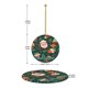 thumbnail image 4 of Adorno navideño colgante de Feliz Navidad para árbol de Navidad - Decoraciones colgantes de cerámica para fiestas - Ideas para regalar adornos navideños, 4 of 8